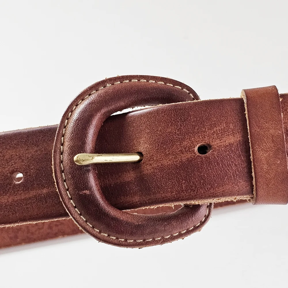 Polo Ralph Lauren Italian Saddle Genuine Leather Brown Belt Men’s Medium 75/30
